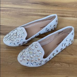 Zigi Soho Beige Jewel Flats